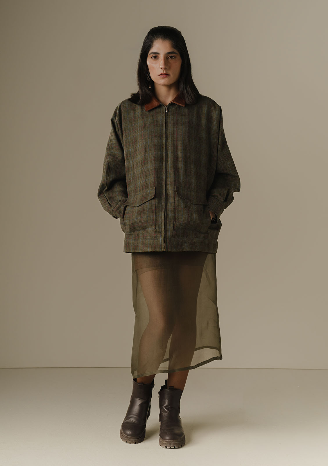 Plaid Oversize Jacket