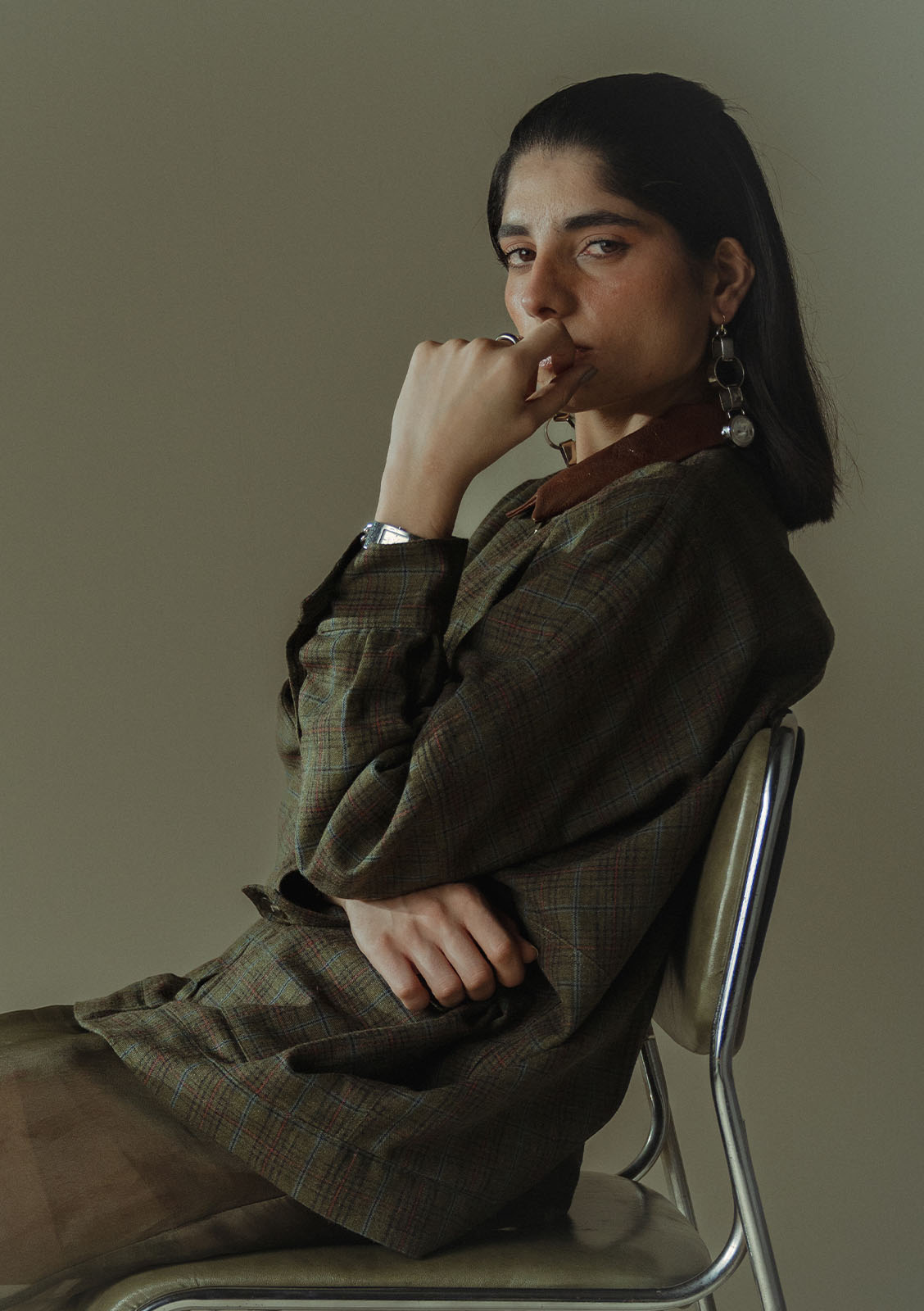 Plaid Oversize Jacket